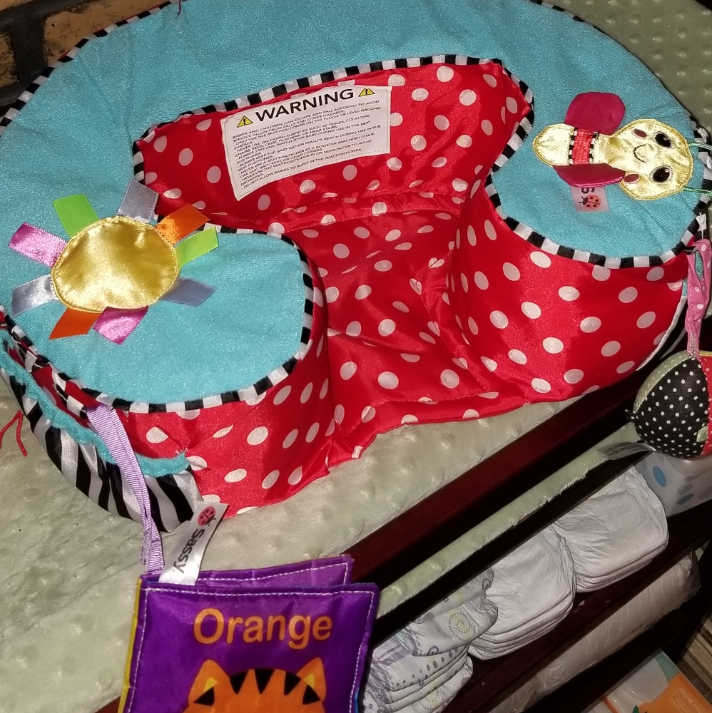 Sassy Baby Seat Positioner with attached toys